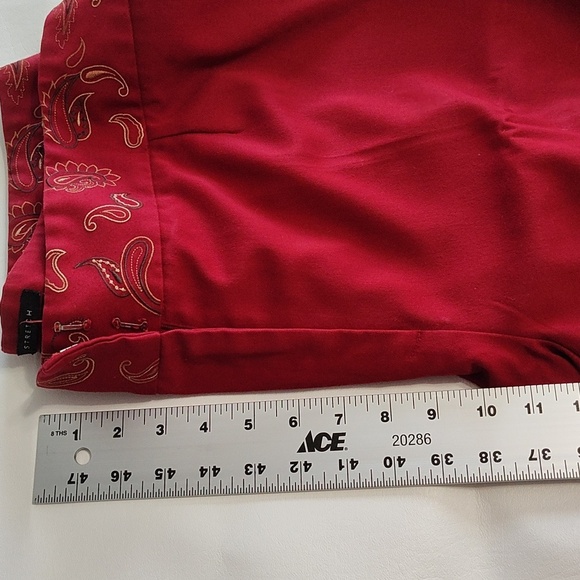 Norton McNaughton Wide Leg Dress Pants Size 20W Burgundy Wine Red Trousers - Picture 6 of 14